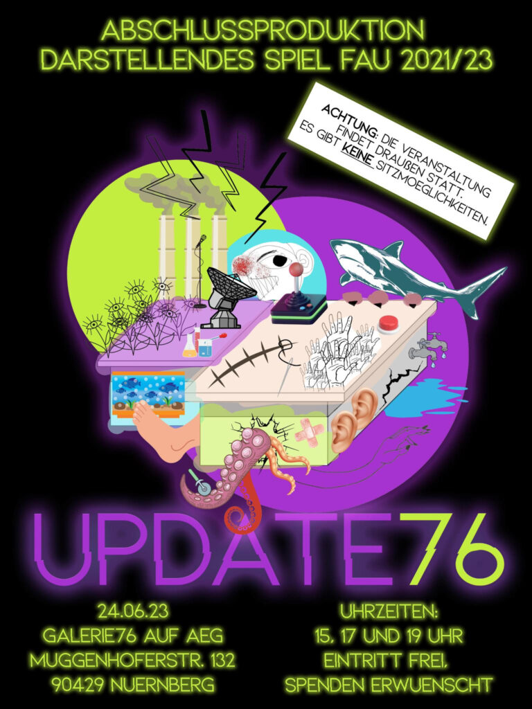 UPDATE76 – Abschlussproduktion Darstellendes Spiel FAU 2021/23