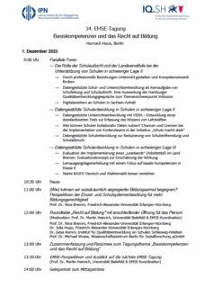 Zum Artikel "Round Table zum Recht auf Bildung auf der 34. EMSE-Tagung, 30.11.-01.12., Berlin"
