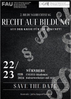 Zum Artikel "Save the date: 2. Bildungsrechtstag am 22./23.02.24 in Nürnberg"