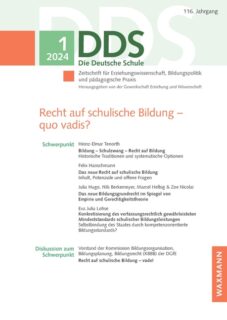 Zum Artikel "Neuerscheinung: DDS-Themenheft 1/24 zum Thema „Recht auf schulische Bildung – quo vadis?“"