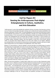 Zum Artikel "IJRCAAE – New CfP on “Sensing the Anthropocene”"