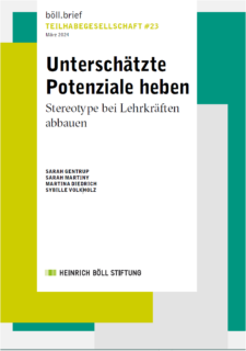 Zum Artikel "Nina Bremm auf dem Podium: „Unterschätzte Potenziale heben Stereotype bei Lehrkräften abbauen“ der Böll-Stiftung"