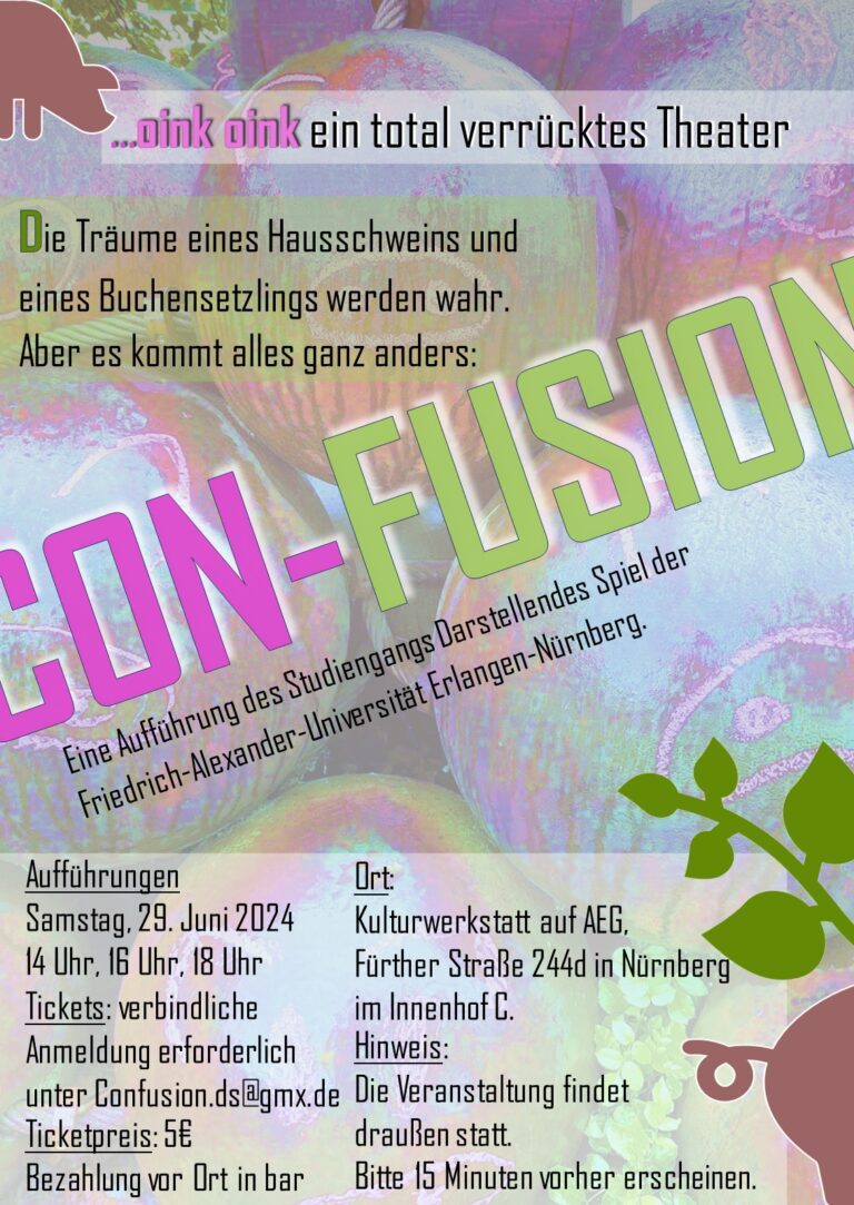 Einladung zur Abschlussproduktion des Studiengangs Darstellendes Spiel