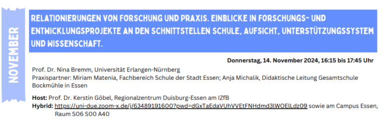 Nina Bremm zu Gast im Format „SchuMaS meets“